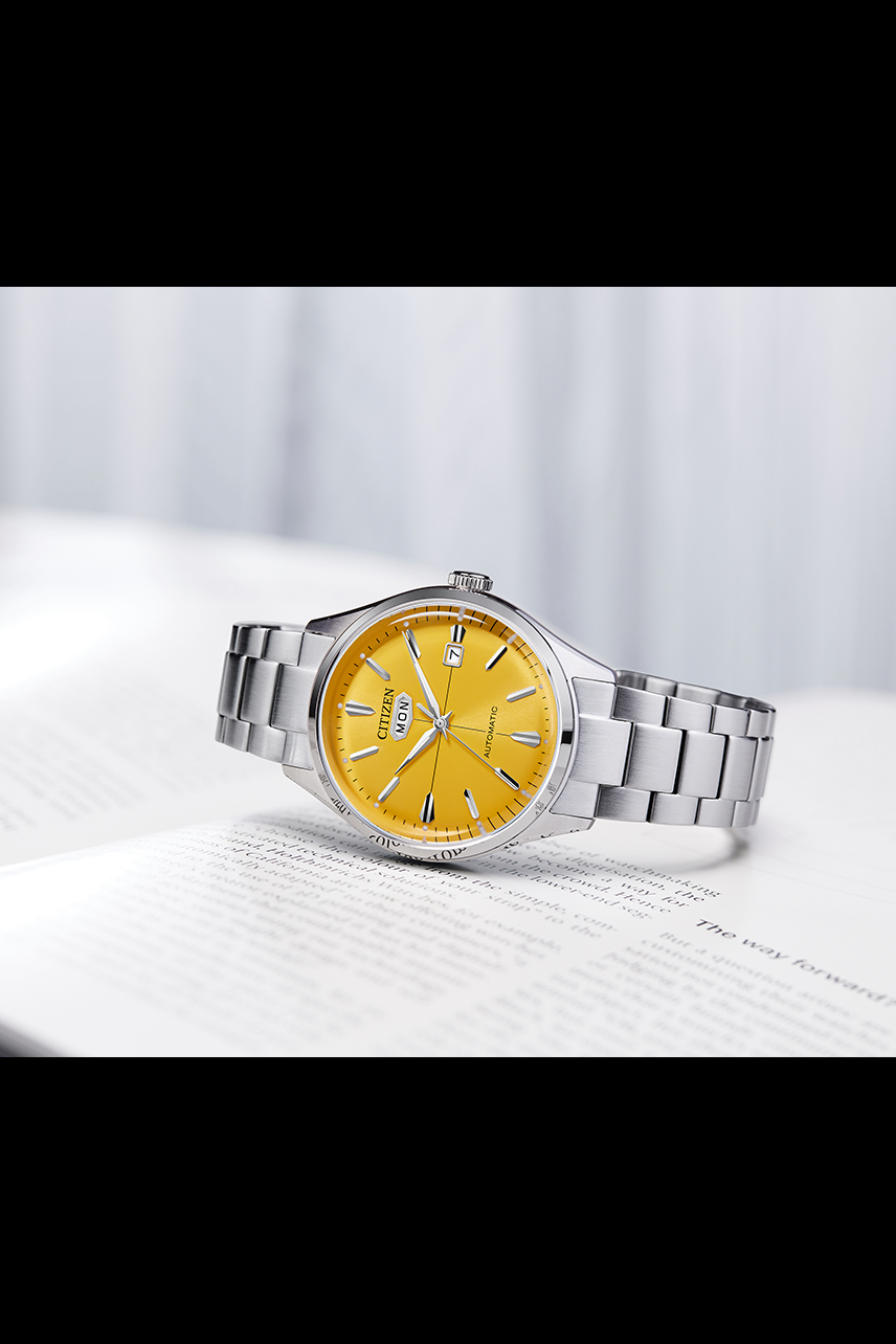 CITIZEN AUTOMATIC GENTS WATCH YELLOW DIAL - NH8391-51Z - Kamal Watch Company