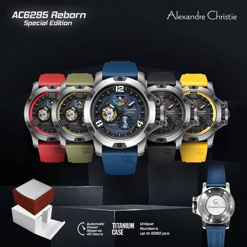 AC 6295 MPR Limited Edition Automatic Watch For Men – Blue-6295MPRTPBU-6295MPRTPBU - Kamal Watch Company
