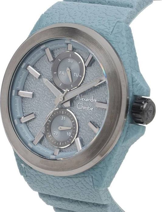 ALEXANDRE CHRISTIE 6585MFRIGBU Analogue Watch With Tang Buckle - Kamal Watch Company