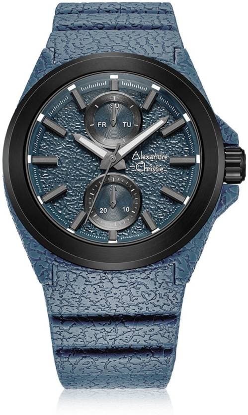 ALEXANDRE CHRISTIE 6585MFRIGBU Analogue Watch With Tang Buckle - Kamal Watch Company