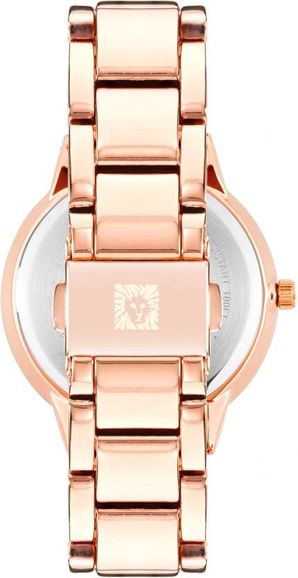 Anne Klein Green Dial Rose Gold Metal Strap Watch NDAK3876GNRG - Kamal Watch Company