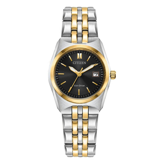CITIZEN ECO-DRIVE LADIES WATCH BLACK DIAL - EW2299-50E - Kamal Watch Company