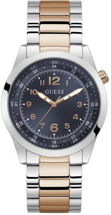 Guess Mens 22 mm Max Navy Dial Stainless Steel Analog Watch - GW0493G3 - Kamal Watch Company