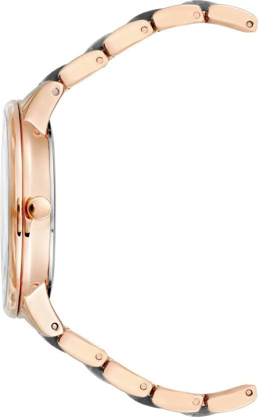 Anne Klein  Trend Grey Dial Two Toned PLASTIC Strap Watch NDAK1412GYRG - Kamal Watch Company