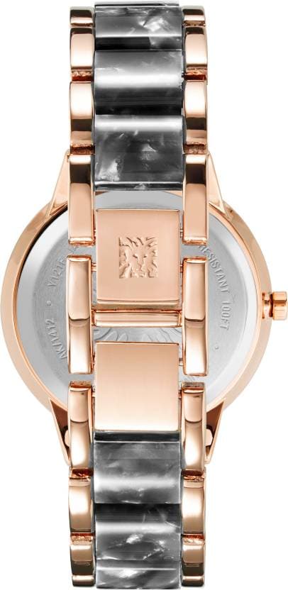 Anne Klein  Trend Grey Dial Two Toned PLASTIC Strap Watch NDAK1412GYRG - Kamal Watch Company