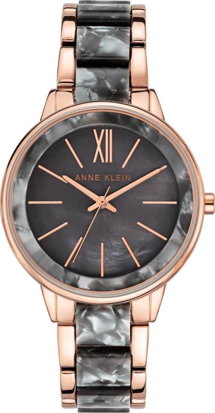 Anne Klein  Trend Grey Dial Two Toned PLASTIC Strap Watch NDAK1412GYRG - Kamal Watch Company