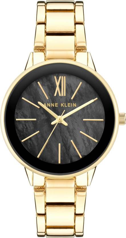 Anne Klein Green Dial Rose Gold Metal Strap Watch NDAK3750BMGB - Kamal Watch Company