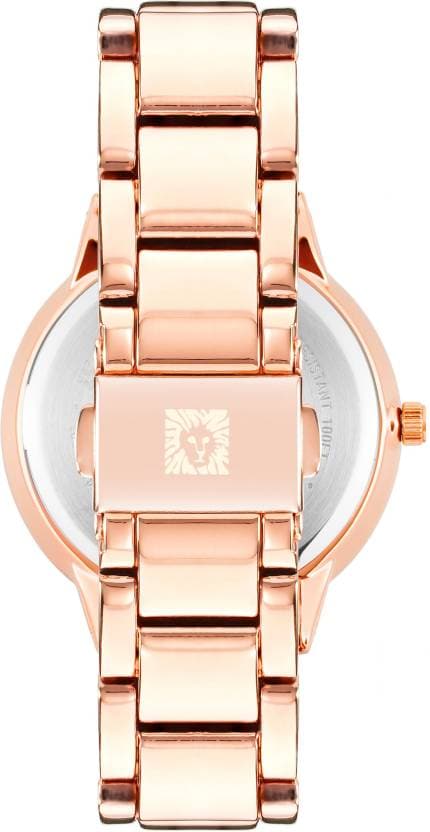 Anne Klein Green Dial Rose Gold Metal Strap Watch NDAK3750BMRG - Kamal Watch Company