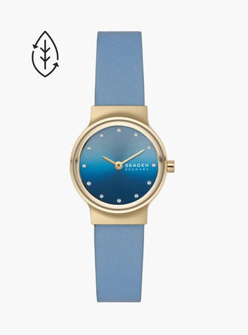 Womens 26 mm Freja Lille Blue Dial Leather Analog Watch - SKW3059I - Kamal Watch Company