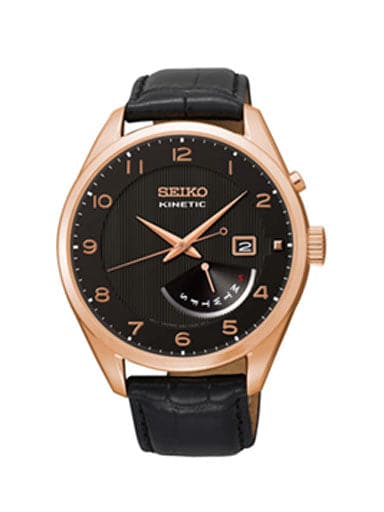 Seiko Kinetic Black Dial Men's Watch SRN054P1 - Kamal Watch Company