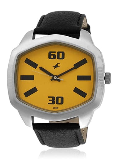 Fastrack Analog Yellow Dial Men's Watch - Kamal Watch Company