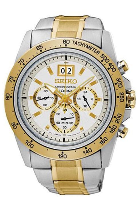 Seiko Lord Chronograph White Dial SPC228P1 Men's Watch - Kamal Watch Company