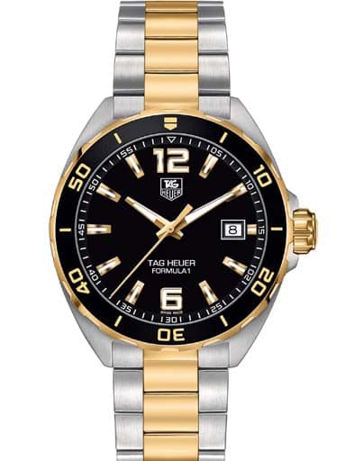 Tag Heuer Formula 1 Black Dial Two-tone Men's Watch WAZ1121.BB0879 - Kamal Watch Company