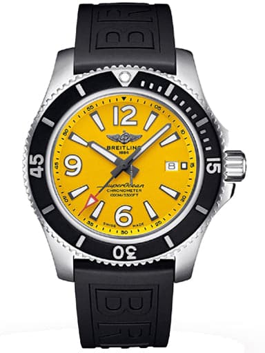 Breitling Superocean II Automatic Yellow Dial Men's Watch - Kamal Watch Company