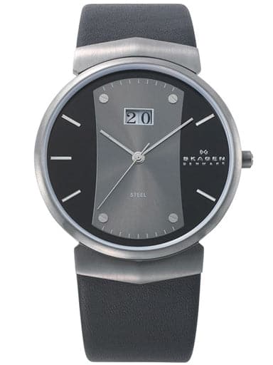 Skagen Men's Steel Collection Layered Charcoal Watch - Kamal Watch Company