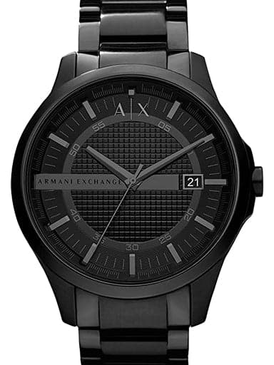 Armani Exchange Hampton Black Dial Black Ion-plated Men's Watch - Kamal Watch Company