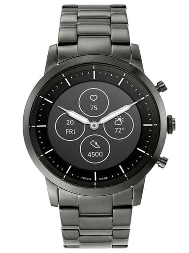 Fossil Q Collider Round Hybrid Black Dial Unisex Smartwach - Kamal Watch Company