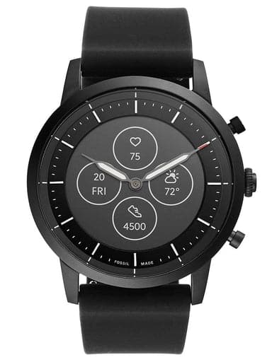 Fossil Hybrid Smartwatch HR Collider Black Silicone - Kamal Watch Company