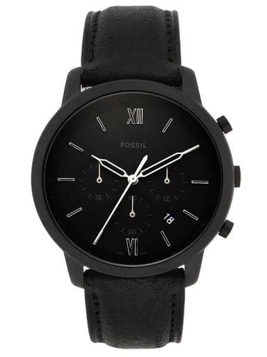 Fossil Neutra Chronograph Black Leather Watch - Kamal Watch Company