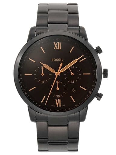 Fossil Neutra Chronograph Black Stainless Steel Analog Watch - Kamal Watch Company