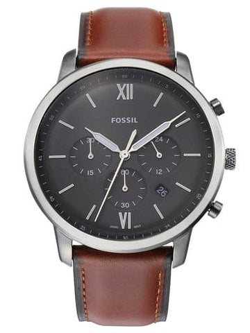 Fossil Neutra Chronograph Amber Leather Watch - Kamal Watch Company