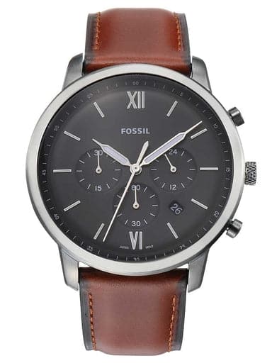 Fossil Neutra Chronograph Amber Leather Watch - Kamal Watch Company