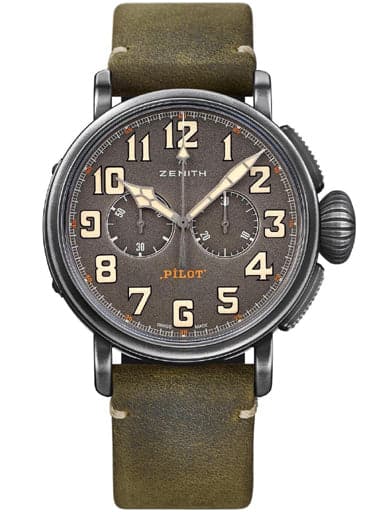 Zenith Heritage Pilot Type 20 Chronograph Automatic Men's Watch - Kamal Watch Company