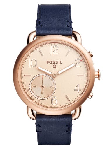 Fossil Hybrid Smartwatch Tailor Dark Navy Leather - Kamal Watch Company