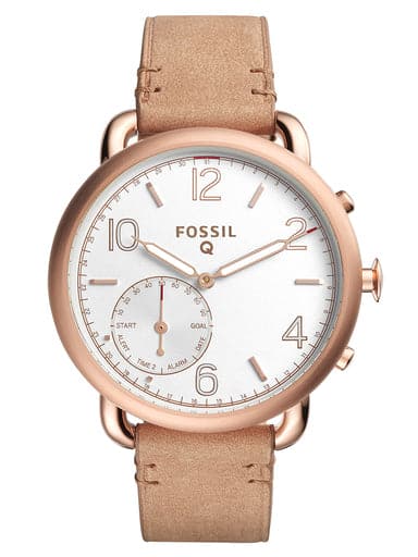 Fossil Hybrid Smartwatch Tailor Light Brown Leather - Kamal Watch Company