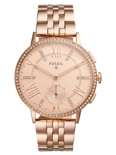 Fossil Hybrid Smartwatch Gazer Rose Gold-Tone Stainless Steel - Kamal Watch Company