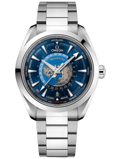 Omega Seamaster Co-Axial Master Chronometer Worldtimer 43 MM GMT Watch - Kamal Watch Company