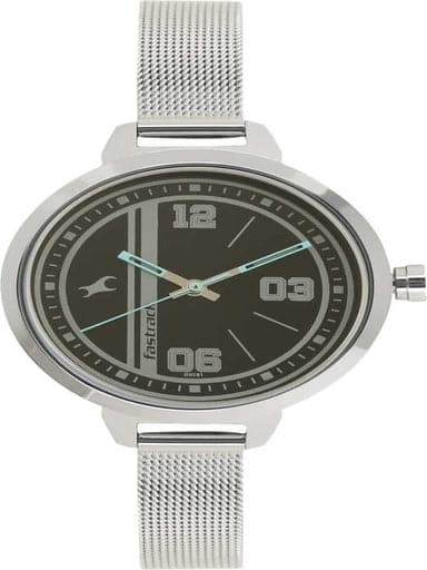 Fastrack Varsity Black Dial Stainless Steel Watch - Kamal Watch Company