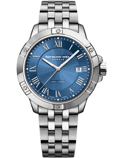 Raymond Weil Tango Classic Men's Quartz Steel Blue 41 MM Watch - Kamal Watch Company