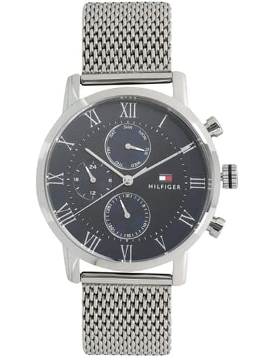 Tommy Hilfiger Blue Dial Silver Metal Strap Men's Watch NBTH1791398 - Kamal Watch Company