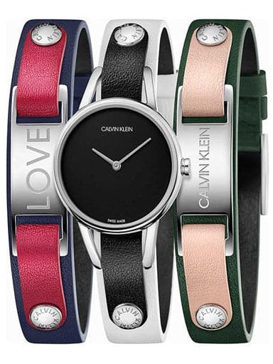 Calvin Klein MyCalvins 32 mm Black Dial Women's Watch - Kamal Watch Company