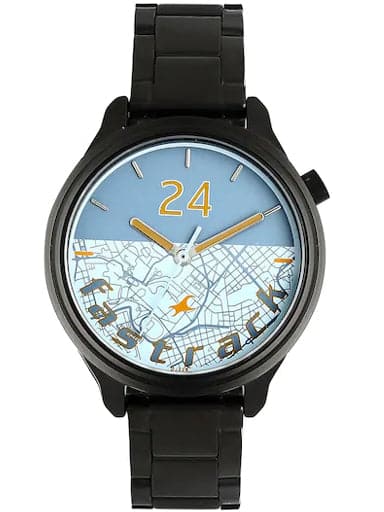 Fastrack Road Trip Bicolour Dial Stainless Steel Strap Watch - Kamal Watch Company