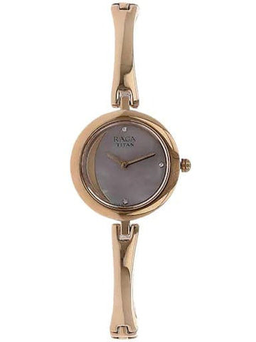 Titan Raga Moonlight Mother Of Pearl Dial Metal Strap Women's Watch NL2553WM01 - Kamal Watch Company
