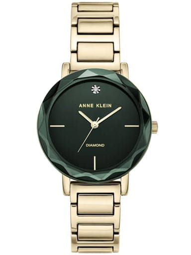 Anne Klein Round Analog Green Ladies Watch - Kamal Watch Company