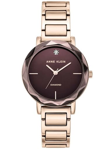 Anne Klein Round Analog Mauve Ladies Watch - Kamal Watch Company