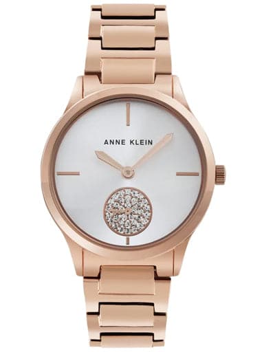 Anne Klein Round Analog Silver Tone Ladies Watch - Kamal Watch Company