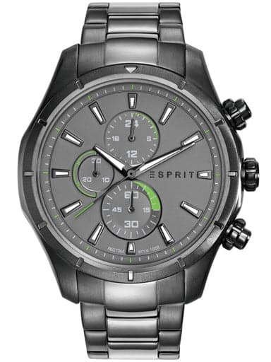 ESPRIT Chronograph Grey Dial Metal Strap Men's Watch ES108781003 - Kamal Watch Company