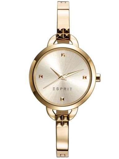 ESPRIT Champagne Dial Gold Metal Strap Women's Watch ES109372002 - Kamal Watch Company