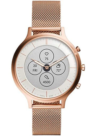 Hybrid Smartwatch HR Charter Rose Gold-Tone Stainless Steel Mesh - Kamal Watch Company