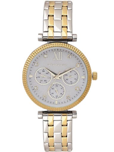 Giordano Grey Dial Two Tone Stainless Steel Strap Women's Watch 2840-55 - Kamal Watch Company