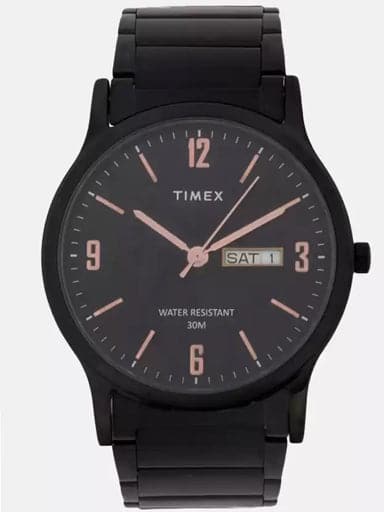 Timex Classics Black Dial Black Stainless Steel Strap Men's Watch TW000R438 - Kamal Watch Company