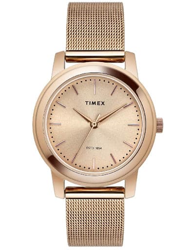 Timex Fashion Rose Gold Dial Women Watch TW000W111 - Kamal Watch Company
