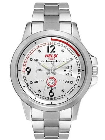 Timex Helix Silver Dial Men Watch TW023HG16 - Kamal Watch Company