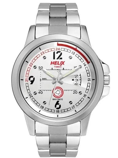 Timex Helix Silver Dial Men Watch TW023HG16 - Kamal Watch Company