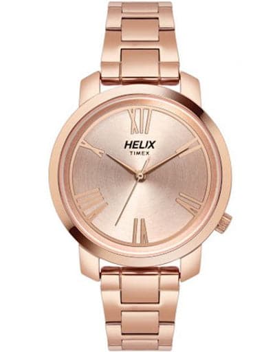Timex Helix Rose Gold Dial Women Watch TW032HL21 - Kamal Watch Company