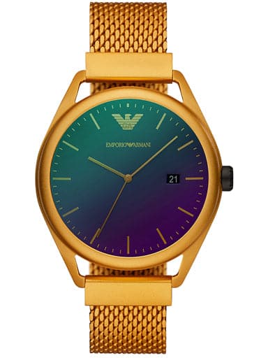 Emporio Armani Matteo Yellow Aluminum Watch - Kamal Watch Company